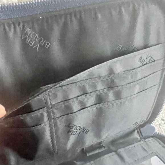 Vera Bradley blue floral Boho wallet long navy blue Excellet condition - Picture 8 of 13